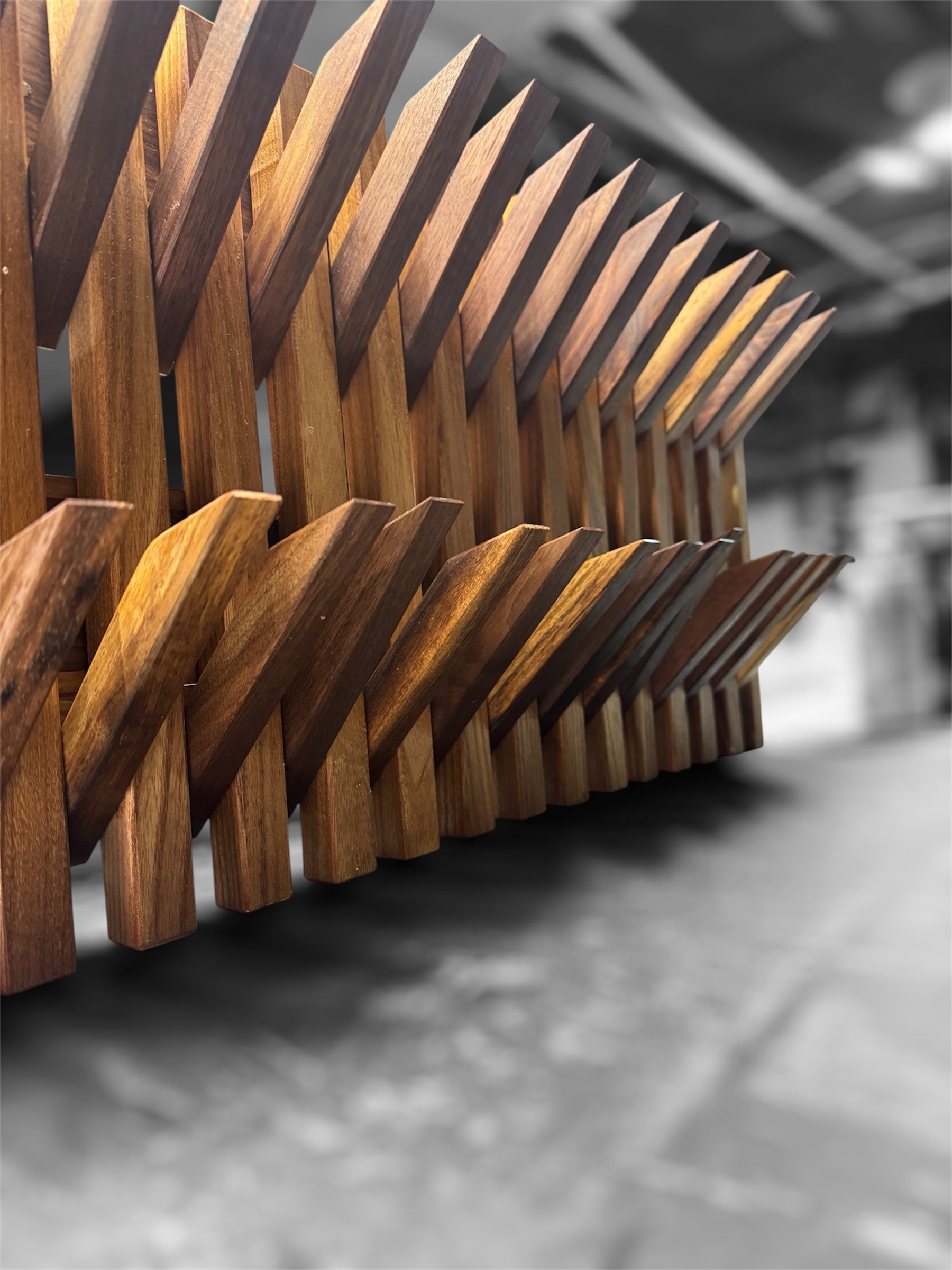 Modern Coat Rack | Piano Key Inspired Wall Hook