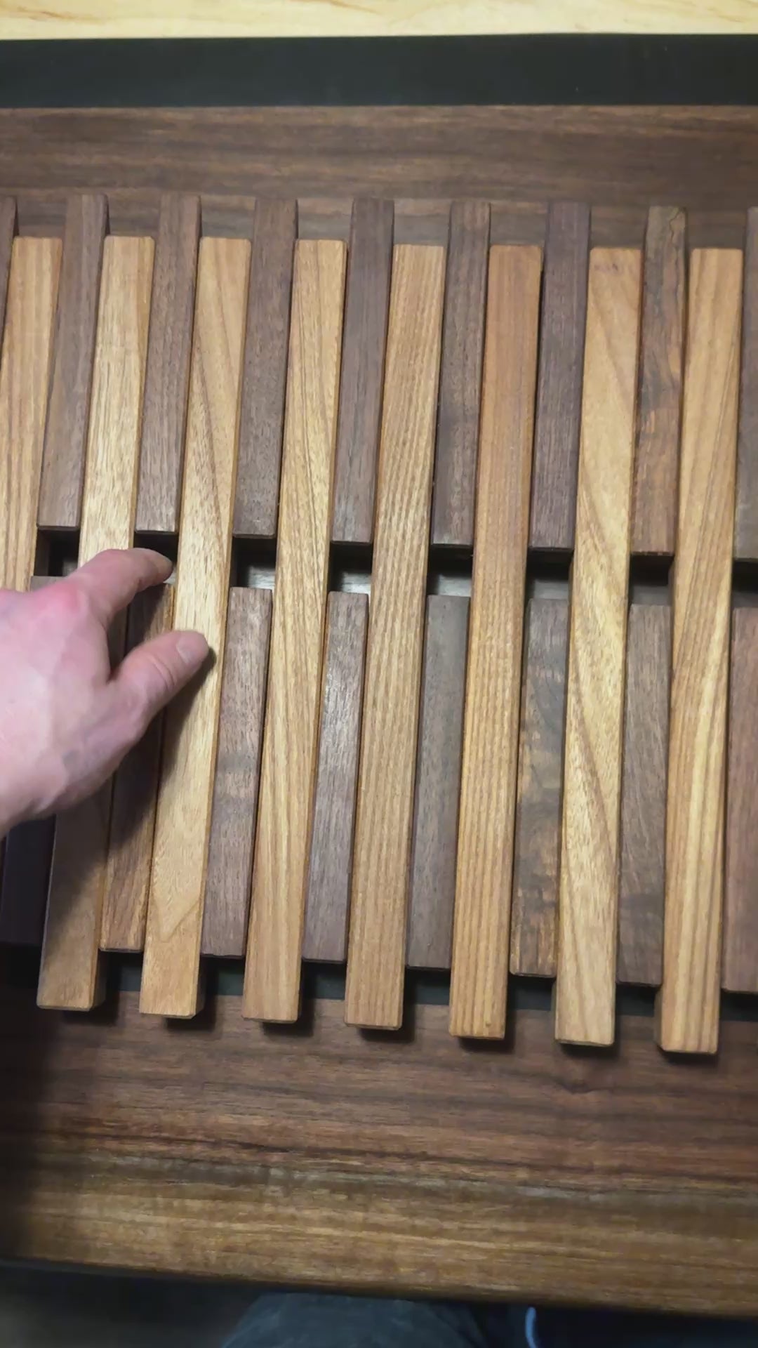 Modern Coat Rack | Piano Key Inspired Wall Hook